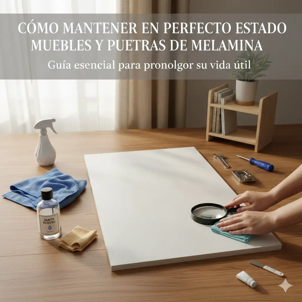 Cómo mantener en perfecto estado muebles y puertas de melamina